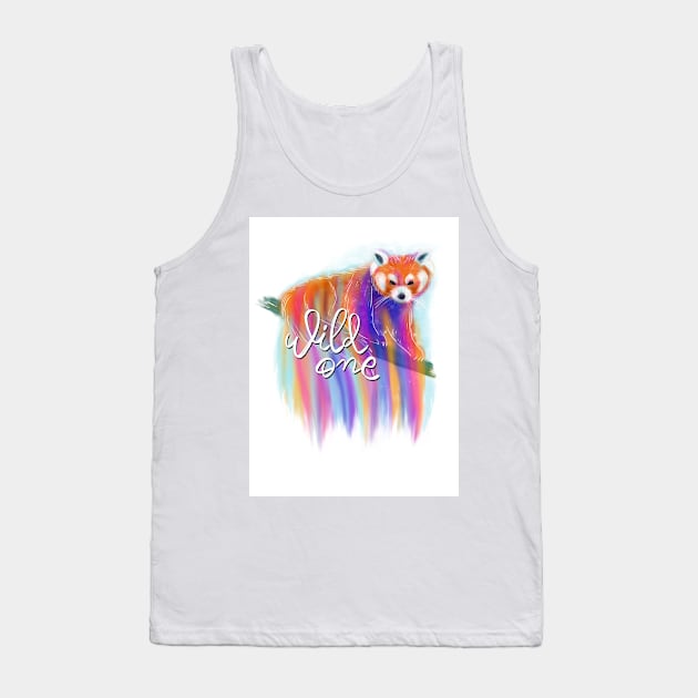 Red panda print Tank Top by DanielK